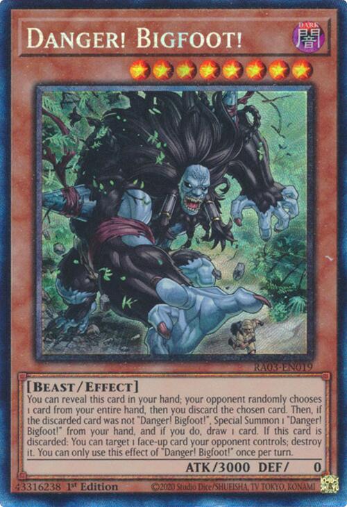 Danger! Bigfoot! (CR) [RA03-EN019] Prismatic Collector's Rare | The Time Vault CA