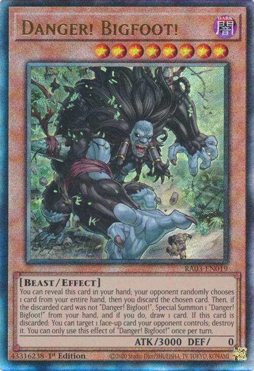 Danger! Bigfoot! (UTR) [RA03-EN019] Prismatic Ultimate Rare | The Time Vault CA