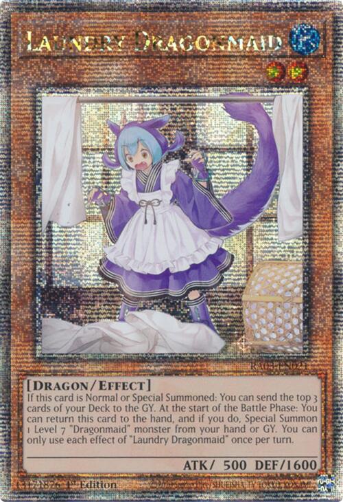 Laundry Dragonmaid (Quarter Century Secret Rare) [RA03-EN021] Quarter Century Secret Rare | The Time Vault CA