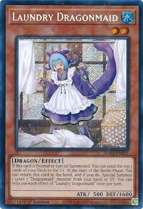 Laundry Dragonmaid (Secret Rare) [RA03-EN021] Secret Rare | The Time Vault CA