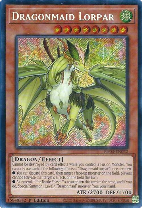 Dragonmaid Lorpar (Secret Rare) [RA03-EN022] Secret Rare | The Time Vault CA