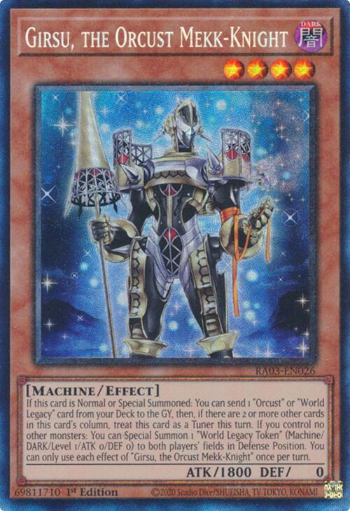 Girsu, the Orcust Mekk-Knight (CR) [RA03-EN026] Prismatic Collector's Rare | The Time Vault CA