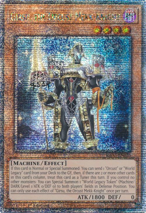 Girsu, the Orcust Mekk-Knight (Quarter Century Secret Rare) [RA03-EN026] Quarter Century Secret Rare | The Time Vault CA