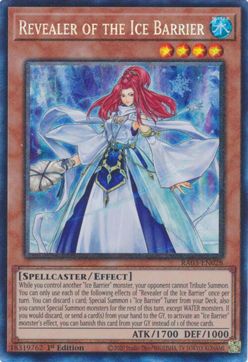 Revealer of the Ice Barrier (CR) [RA03-EN028] Prismatic Collector's Rare | The Time Vault CA