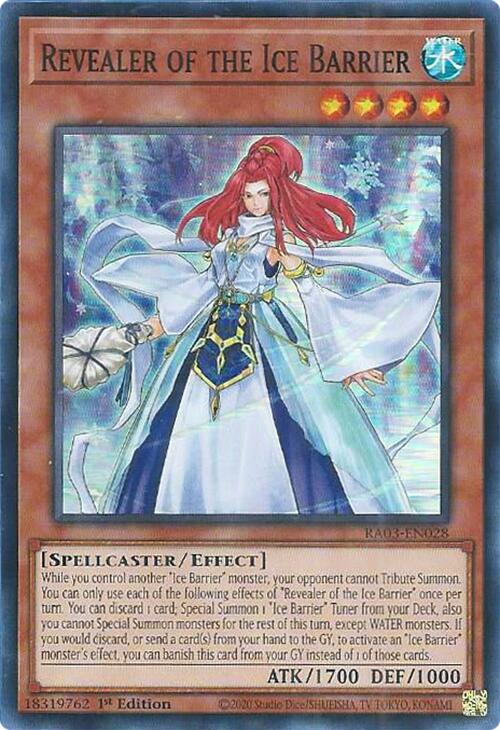 Revealer of the Ice Barrier [RA03-EN028] Super Rare | The Time Vault CA