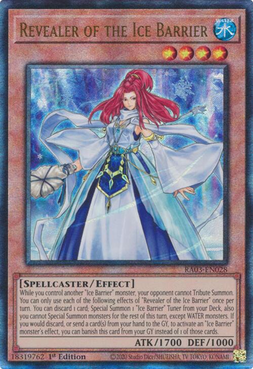 Revealer of the Ice Barrier (UTR) [RA03-EN028] Prismatic Ultimate Rare | The Time Vault CA