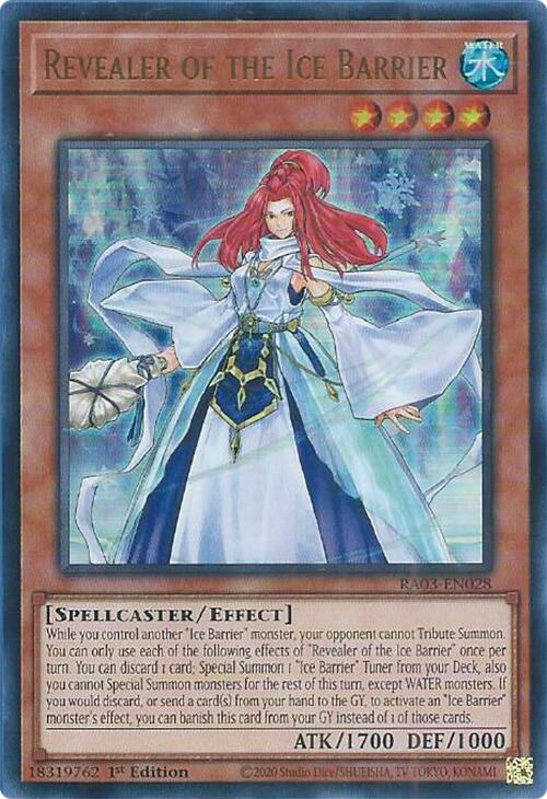 Revealer of the Ice Barrier (UR) [RA03-EN028] Ultra Rare | The Time Vault CA