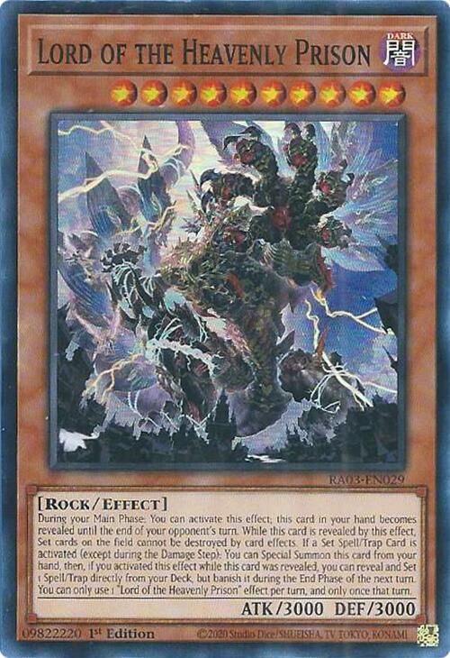 Lord of the Heavenly Prison [RA03-EN029] Super Rare | The Time Vault CA