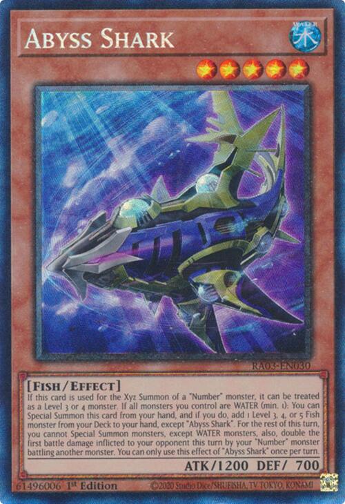 Abyss Shark (CR) [RA03-EN030] Prismatic Collector's Rare | The Time Vault CA