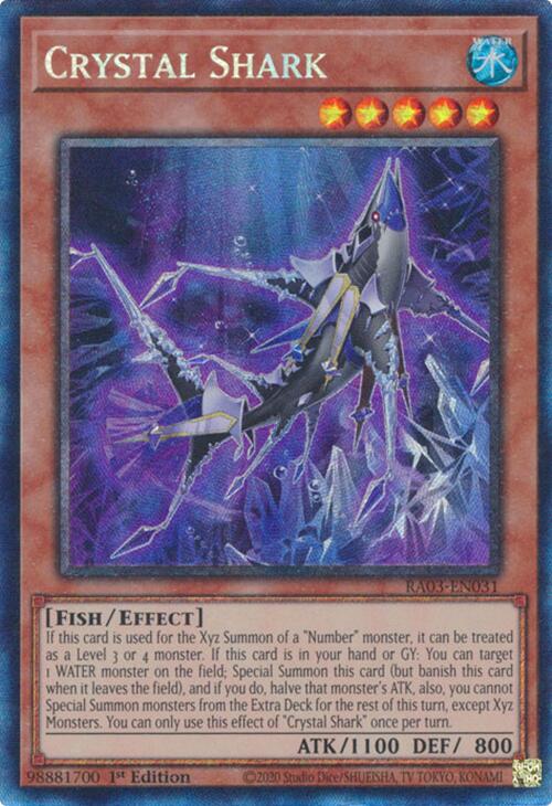 Crystal Shark (CR) [RA03-EN031] Prismatic Collector's Rare | The Time Vault CA