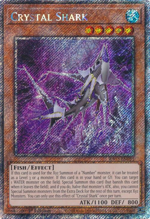 Crystal Shark (Platinum Secret Rare) [RA03-EN031] Platinum Secret Rare | The Time Vault CA