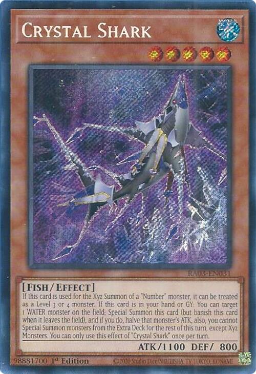 Crystal Shark (Secret Rare) [RA03-EN031] Secret Rare | The Time Vault CA