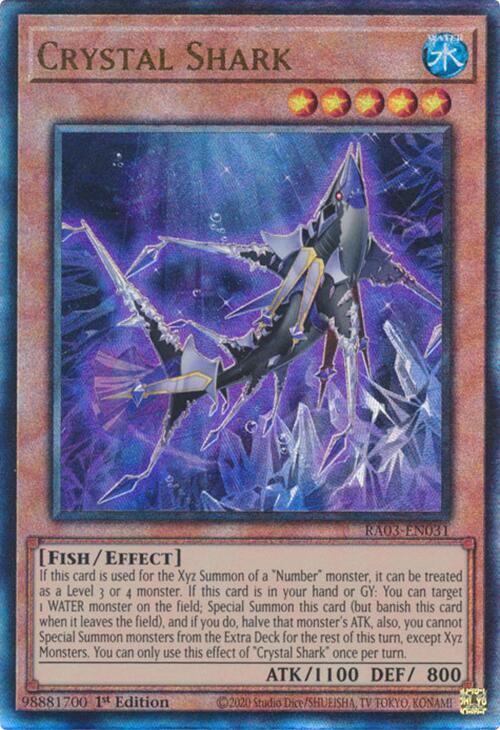 Crystal Shark (UTR) [RA03-EN031] Prismatic Ultimate Rare | The Time Vault CA