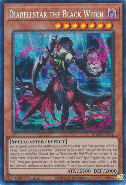 Diabellstar the Black Witch (CR) [RA03-EN032] Prismatic Collector's Rare | The Time Vault CA