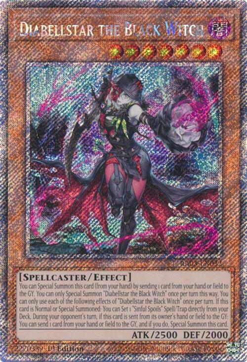 Diabellstar the Black Witch (Platinum Secret Rare) [RA03-EN032] Platinum Secret Rare | The Time Vault CA