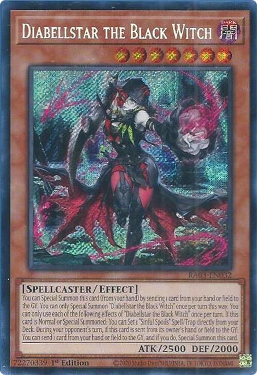 Diabellstar the Black Witch (Secret Rare) [RA03-EN032] Secret Rare | The Time Vault CA