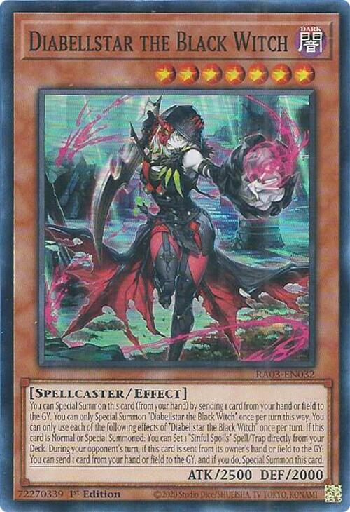 Diabellstar the Black Witch [RA03-EN032] Super Rare | The Time Vault CA