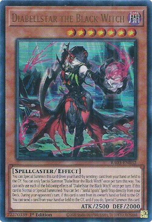 Diabellstar the Black Witch (UR) [RA03-EN032] Ultra Rare | The Time Vault CA