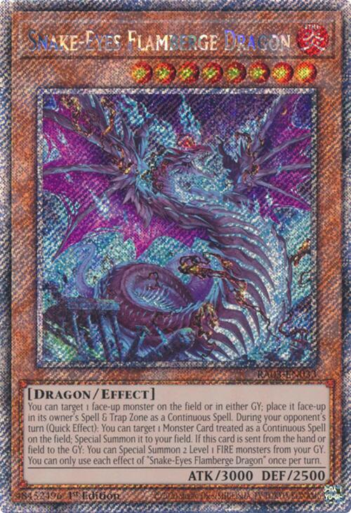 Snake-Eyes Flamberge Dragon (Platinum Secret Rare) [RA03-EN033] Platinum Secret Rare | The Time Vault CA