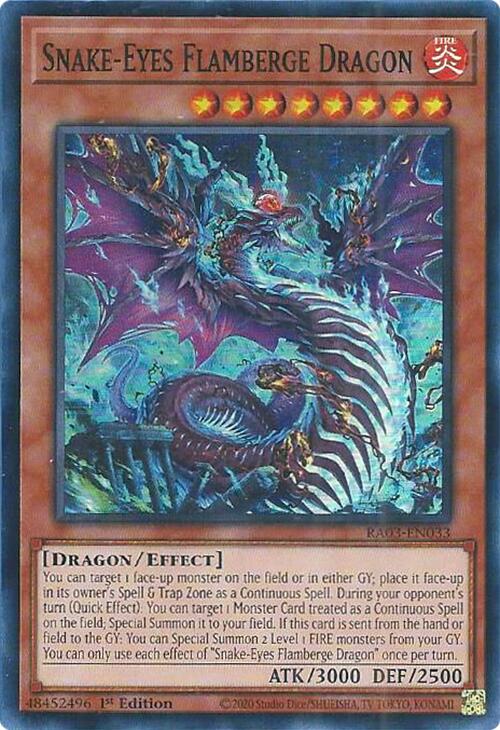 Snake-Eyes Flamberge Dragon [RA03-EN033] Super Rare | The Time Vault CA