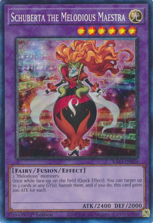 Schuberta the Melodious Maestra (CR) [RA03-EN034] Prismatic Collector's Rare | The Time Vault CA