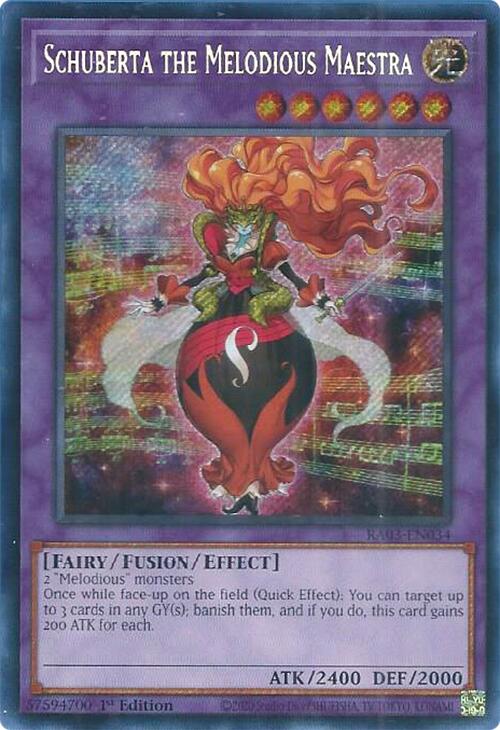Schuberta the Melodious Maestra (Secret Rare) [RA03-EN034] Secret Rare | The Time Vault CA