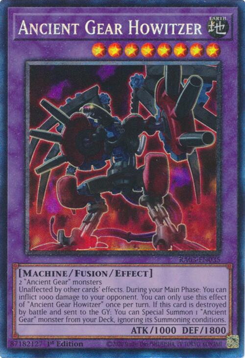 Ancient Gear Howitzer (CR) [RA03-EN035] Prismatic Collector's Rare | The Time Vault CA