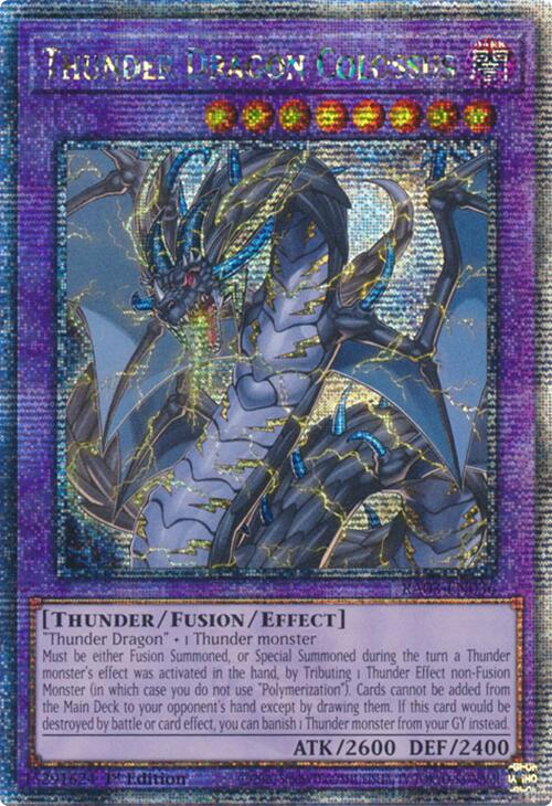 Thunder Dragon Colossus (Quarter Century Secret Rare) [RA03-EN036] Quarter Century Secret Rare | The Time Vault CA