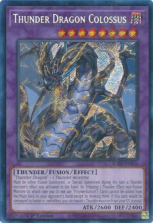 Thunder Dragon Colossus (Secret Rare) [RA03-EN036] Secret Rare | The Time Vault CA