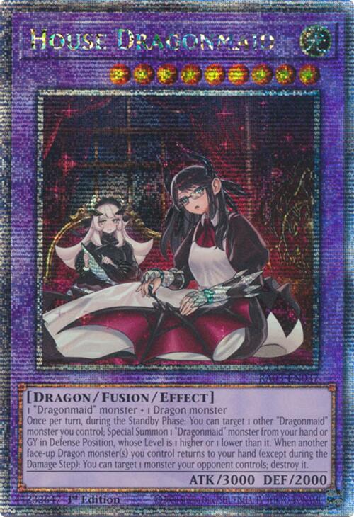 House Dragonmaid (Alternate Art) (Quarter Century Secret Rare) [RA03-EN037] Quarter Century Secret Rare | The Time Vault CA