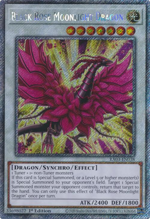 Black Rose Moonlight Dragon (Platinum Secret Rare) [RA03-EN038] Platinum Secret Rare | The Time Vault CA