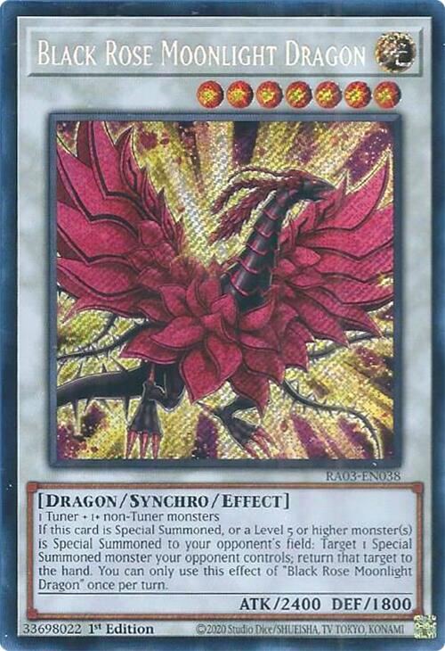 Black Rose Moonlight Dragon (Secret Rare) [RA03-EN038] Secret Rare | The Time Vault CA