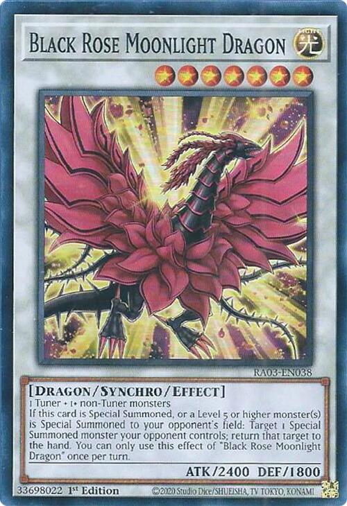 Black Rose Moonlight Dragon [RA03-EN038] Super Rare | The Time Vault CA