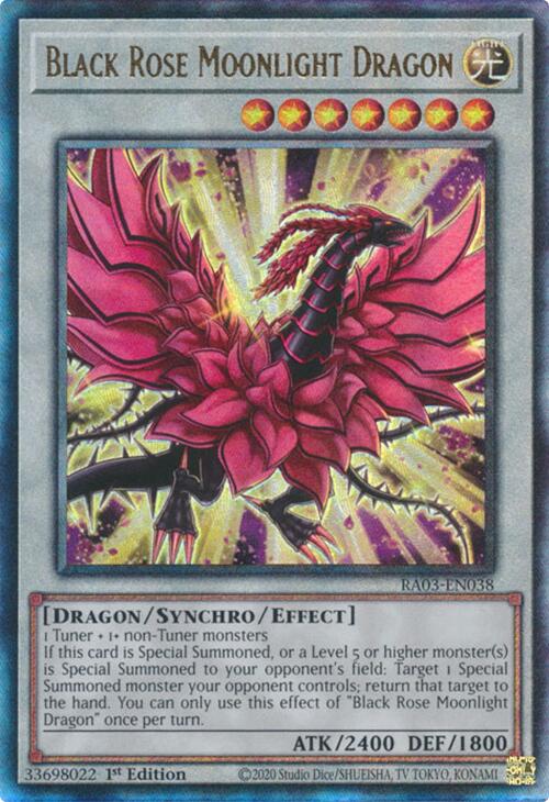 Black Rose Moonlight Dragon (UTR) [RA03-EN038] Prismatic Ultimate Rare | The Time Vault CA