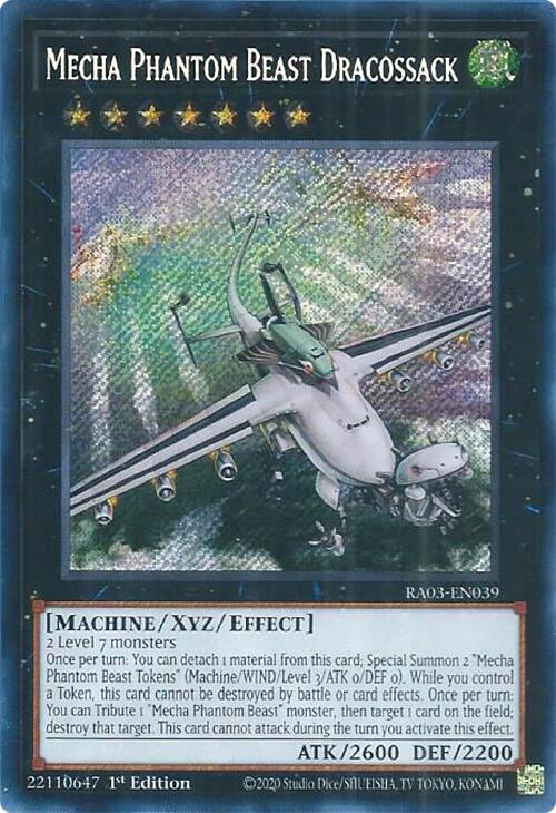 Mecha Phantom Beast Dracossack (Secret Rare) [RA03-EN039] Secret Rare | The Time Vault CA