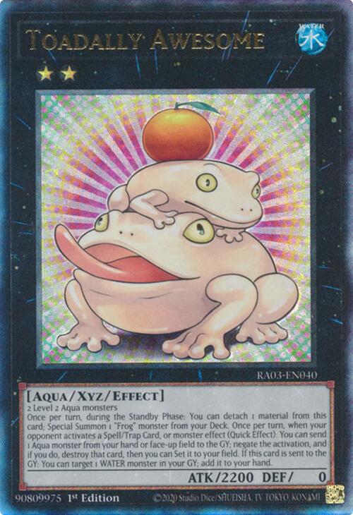 Toadally Awesome (UTR) [RA03-EN040] Prismatic Ultimate Rare | The Time Vault CA