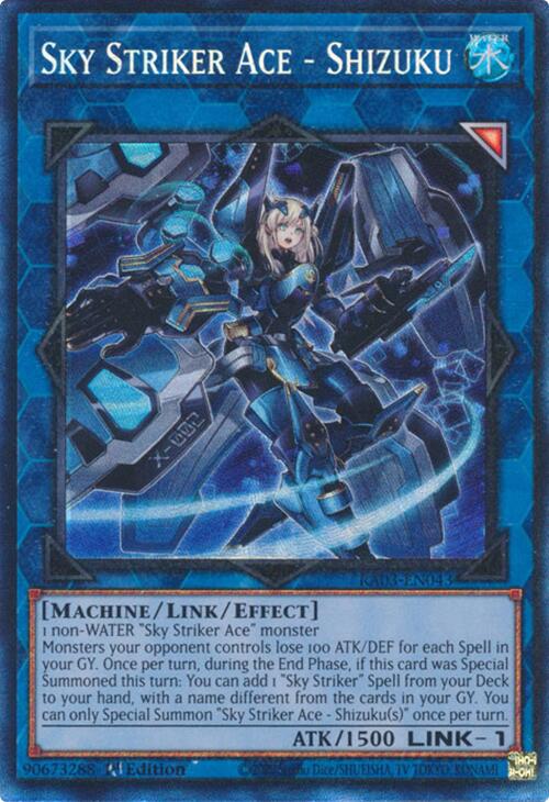 Sky Striker Ace - Shizuku (CR) [RA03-EN043] Prismatic Collector's Rare | The Time Vault CA