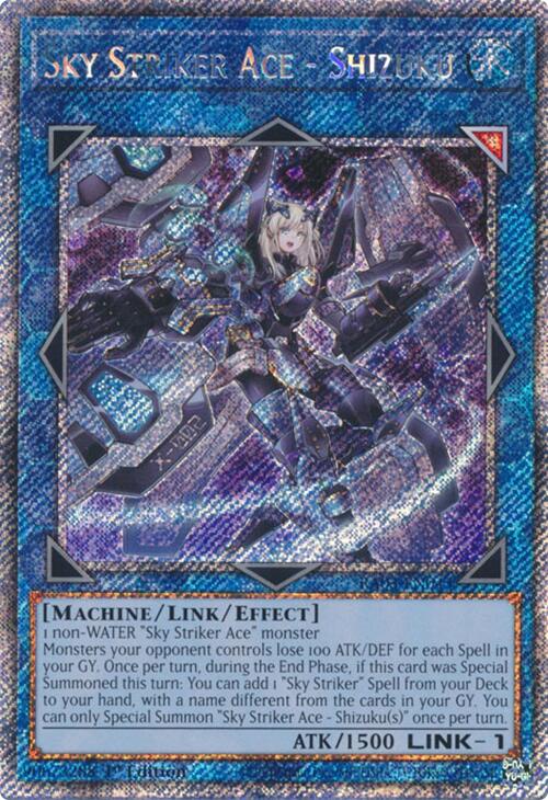 Sky Striker Ace - Shizuku (Platinum Secret Rare) [RA03-EN043] Platinum Secret Rare | The Time Vault CA