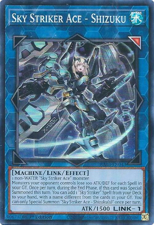 Sky Striker Ace - Shizuku [RA03-EN043] Super Rare | The Time Vault CA