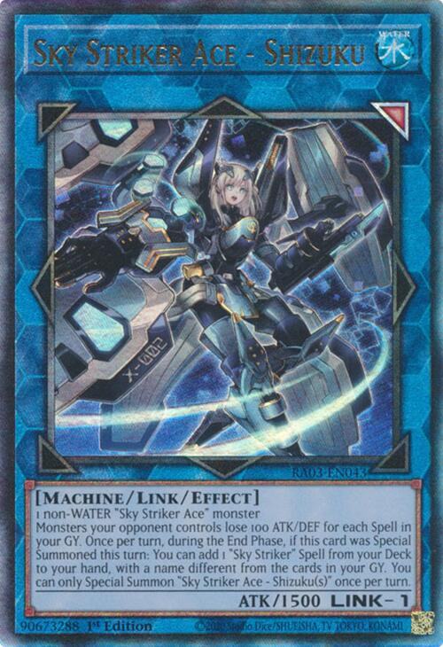 Sky Striker Ace - Shizuku (UTR) [RA03-EN043] Prismatic Ultimate Rare | The Time Vault CA