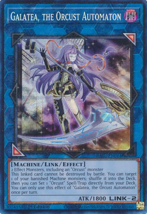 Galatea, the Orcust Automaton (CR) [RA03-EN044] Prismatic Collector's Rare | The Time Vault CA