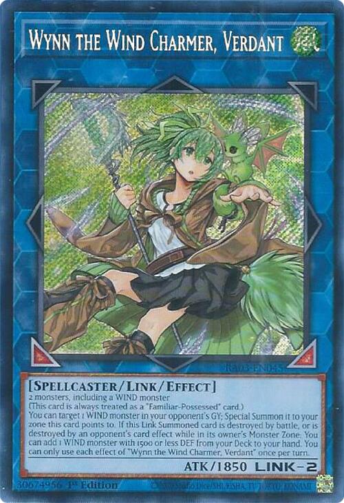 Wynn the Wind Charmer, Verdant (Secret Rare) [RA03-EN045] Secret Rare | The Time Vault CA