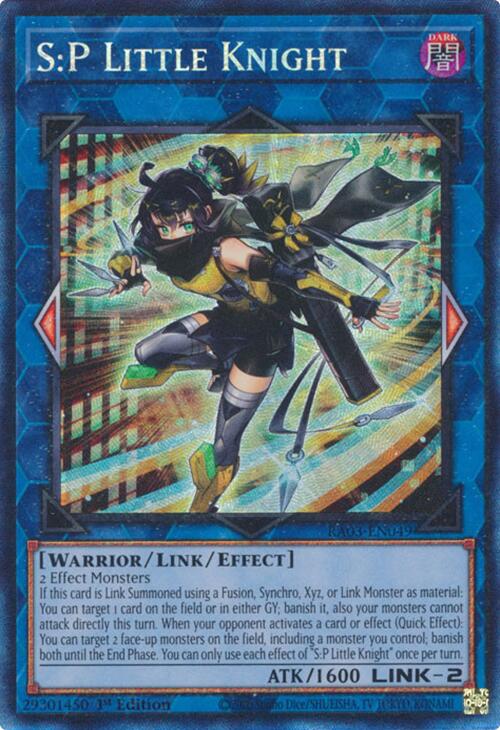 S:P Little Knight (CR) [RA03-EN049] Prismatic Collector's Rare | The Time Vault CA