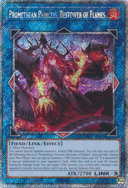 Promethean Princess, Bestower of Flames (Platinum Secret Rare) [RA03-EN050] Platinum Secret Rare | The Time Vault CA