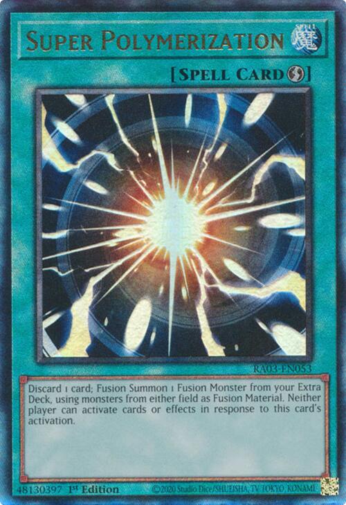 Super Polymerization (UTR) [RA03-EN053] Prismatic Ultimate Rare | The Time Vault CA