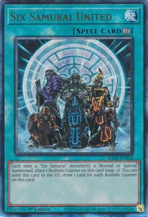 Six Samurai United (UTR) [RA03-EN054] Prismatic Ultimate Rare | The Time Vault CA