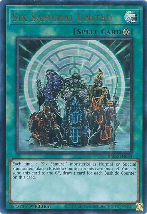 Six Samurai United (UR) [RA03-EN054] Ultra Rare | The Time Vault CA