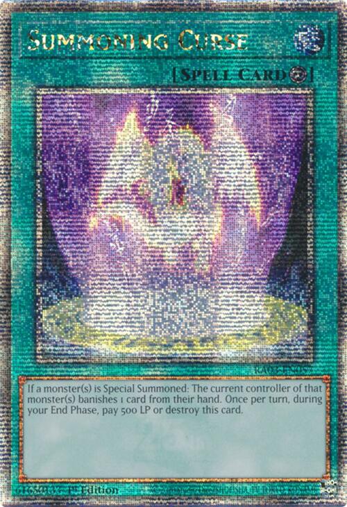 Summoning Curse (Quarter Century Secret Rare) [RA03-EN057] Quarter Century Secret Rare | The Time Vault CA