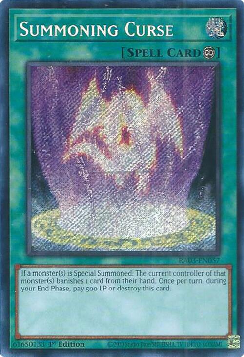 Summoning Curse (Secret Rare) [RA03-EN057] Secret Rare | The Time Vault CA