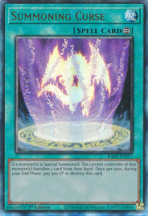 Summoning Curse (UTR) [RA03-EN057] Prismatic Ultimate Rare | The Time Vault CA